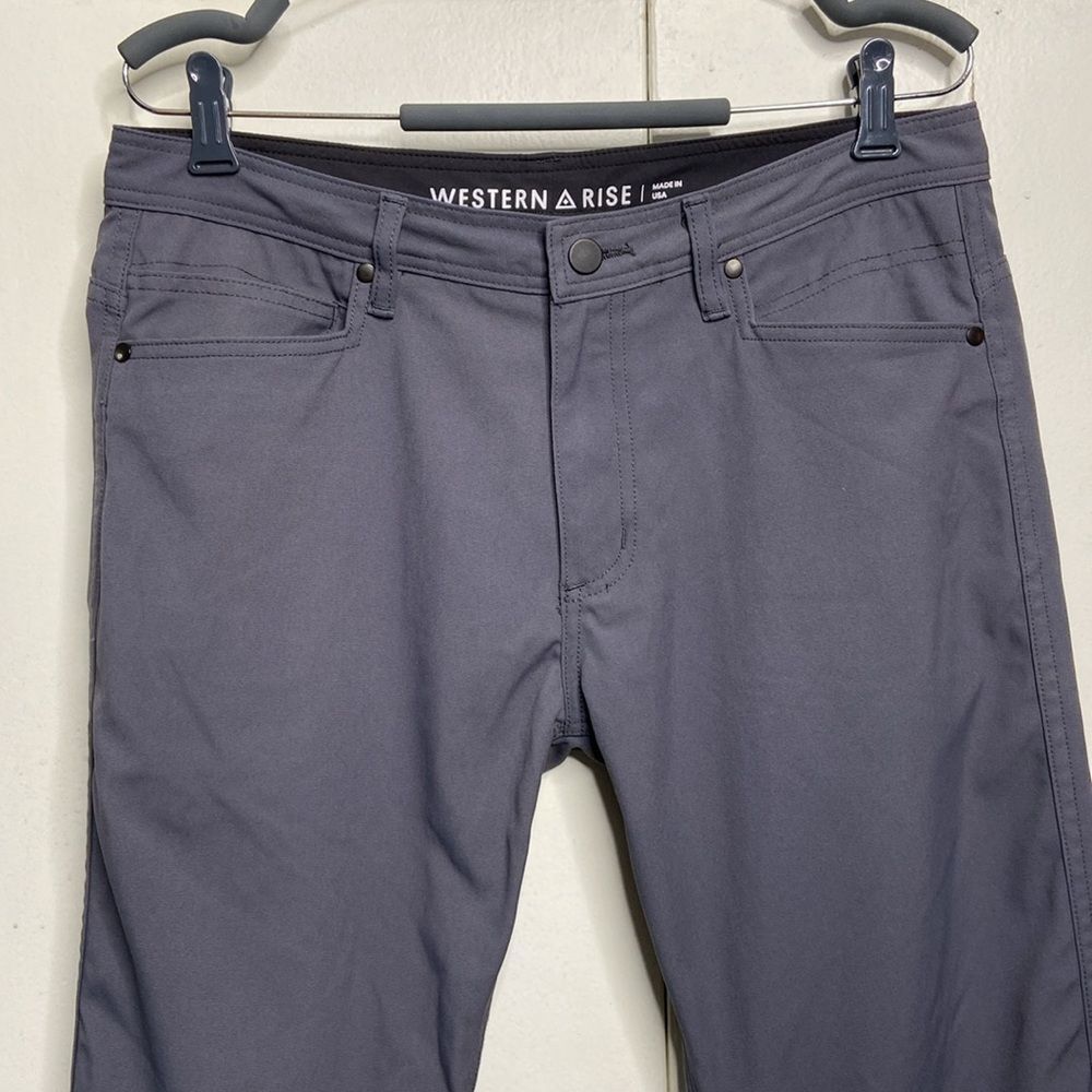 Western Rise Pants Mens 32 Gray Evolution Durable Workwear Performance - Picture 4 of 7